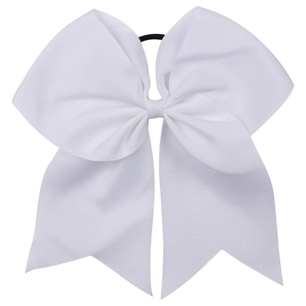 white cheer bow