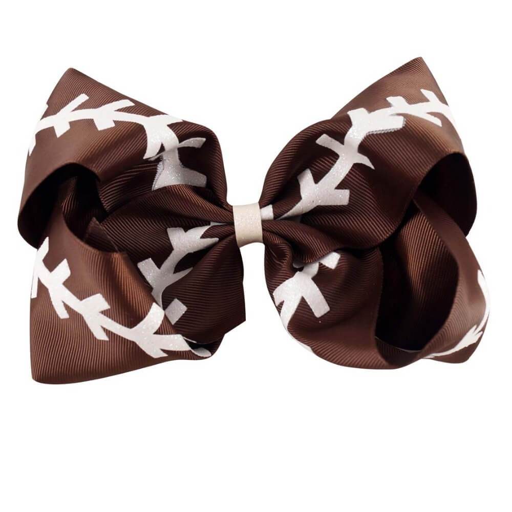 7'' Large Softball Ribbon Hair Bows