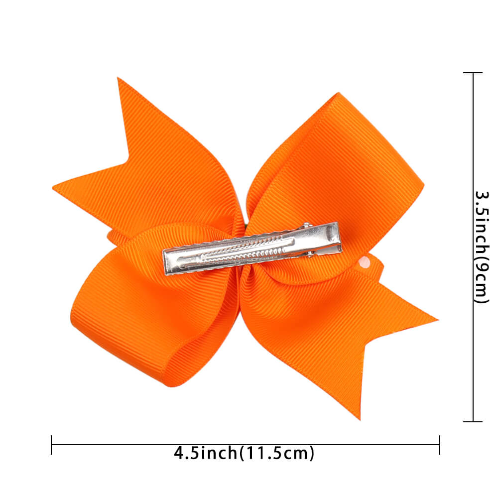 2 Pcs/Lot Polka Dot Two Layer School Hair Bows