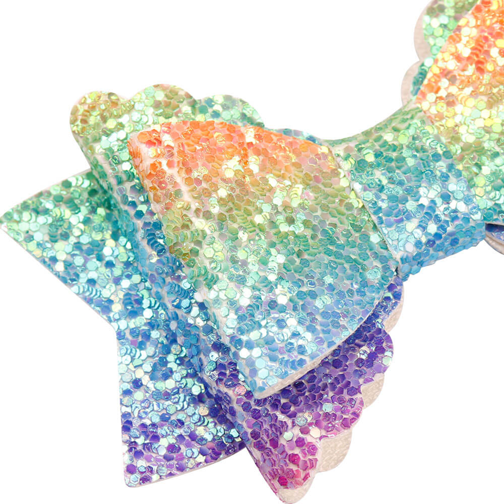 2Pcs/Set Glitter Hair Bow