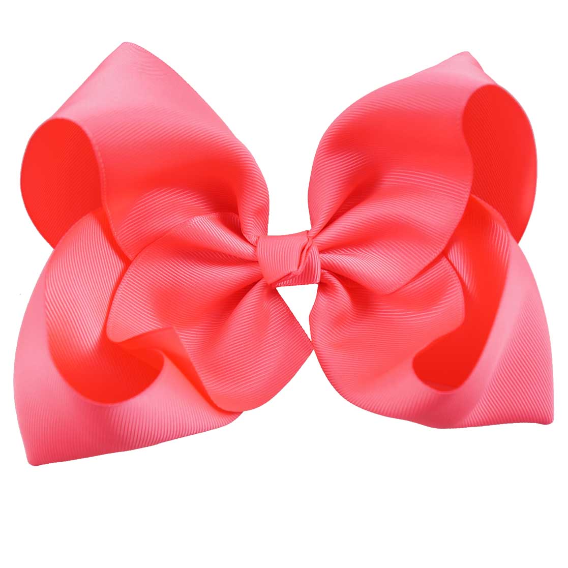 10PCS 8'' Solid Color Grosgrain Hair Bows