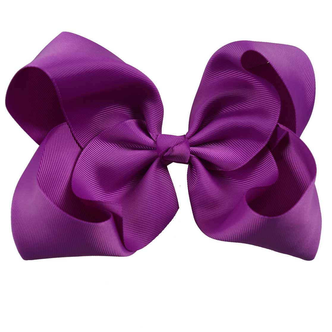 10PCS 8'' Solid Color Grosgrain Hair Bows