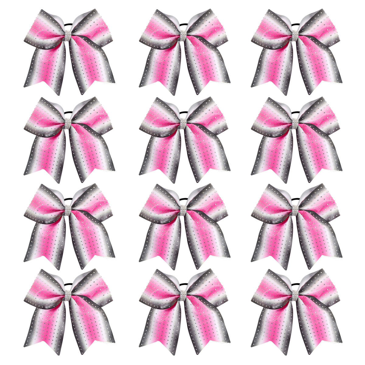 50PCS Full Rhinestone Large Cheer Bow