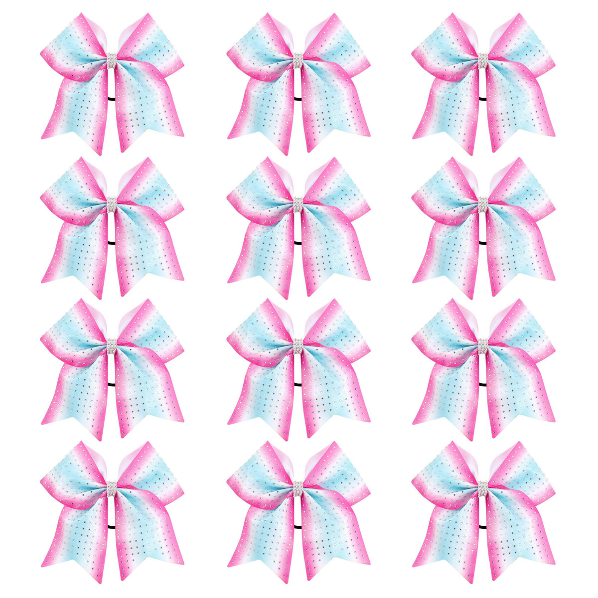 50PCS Full Rhinestone Large Cheer Bow