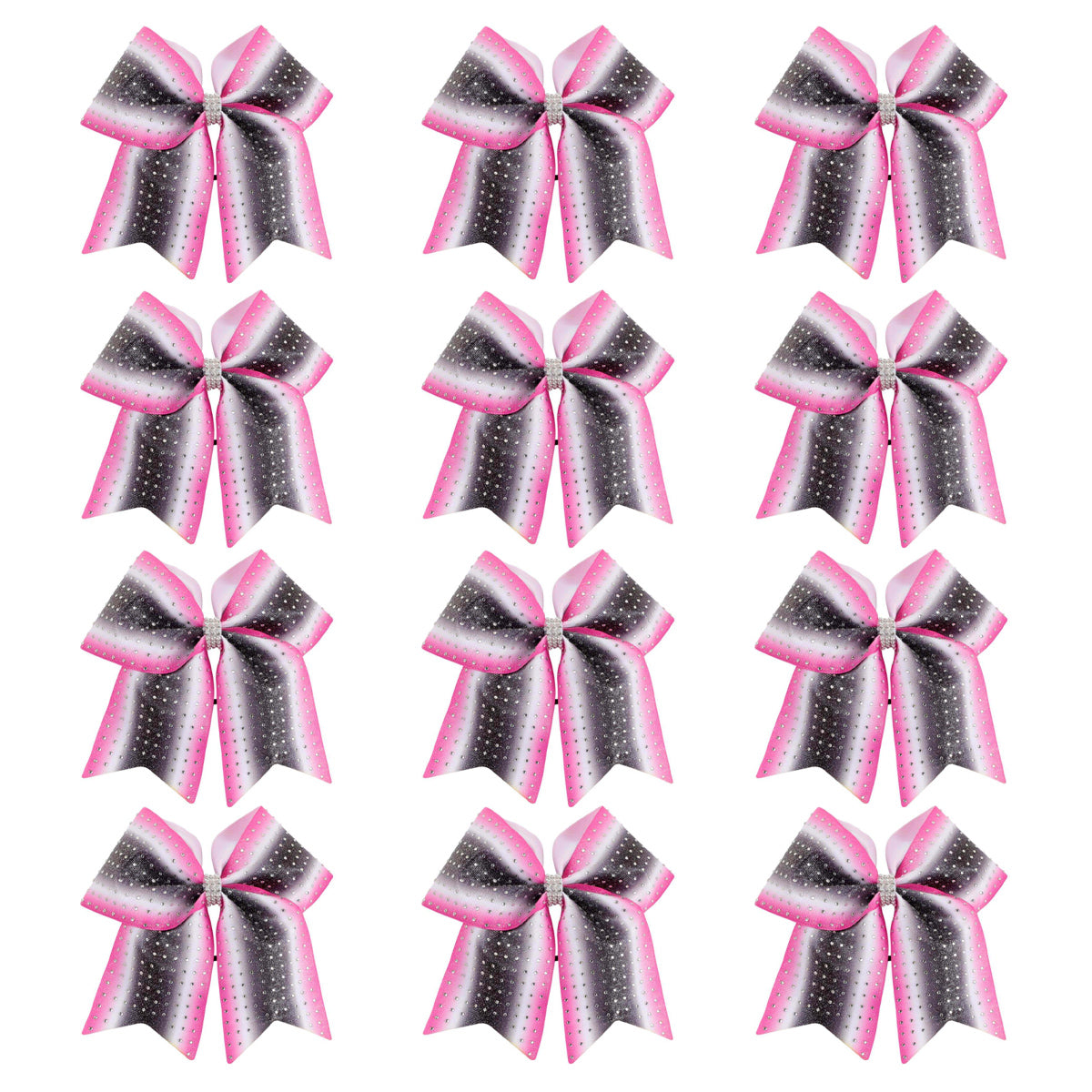 50PCS Full Rhinestone Large Cheer Bow