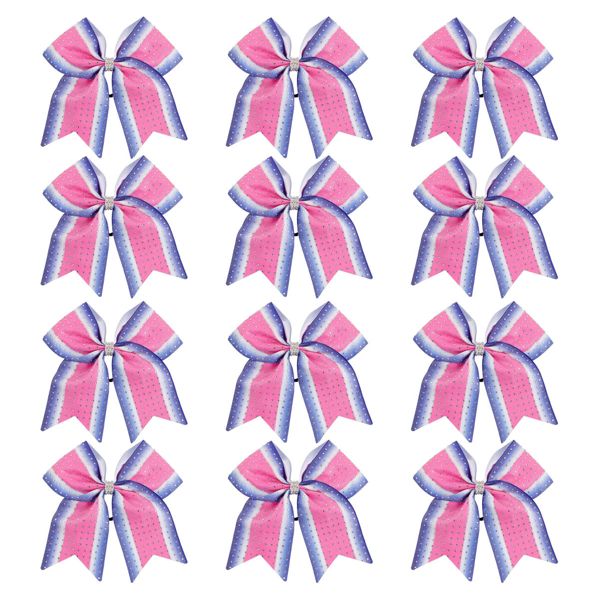 50PCS Full Rhinestone Large Cheer Bow