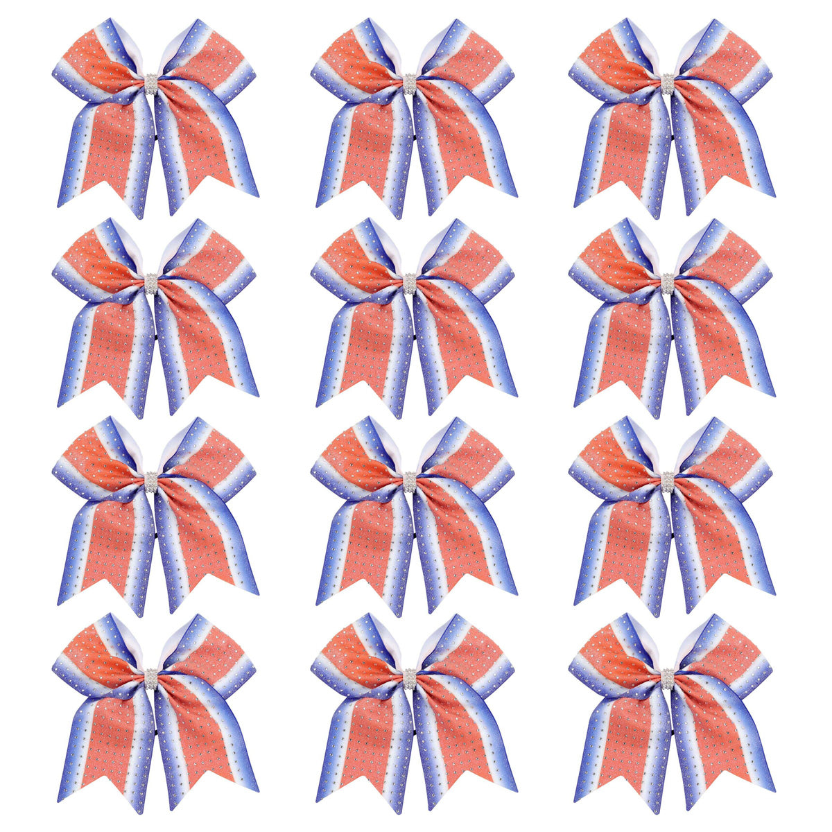 50PCS Full Rhinestone Large Cheer Bow