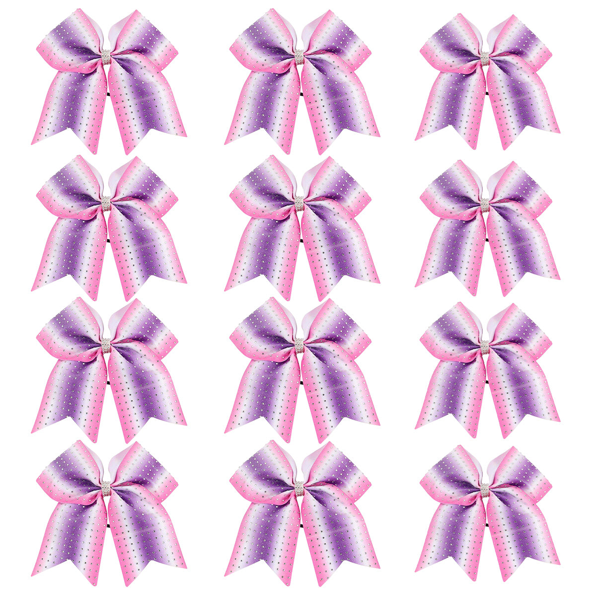 50PCS Full Rhinestone Large Cheer Bow