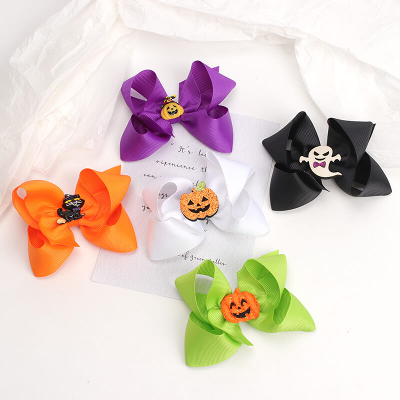 Oaoleer 50PCS 4.5inch Halloween Hair Bows
