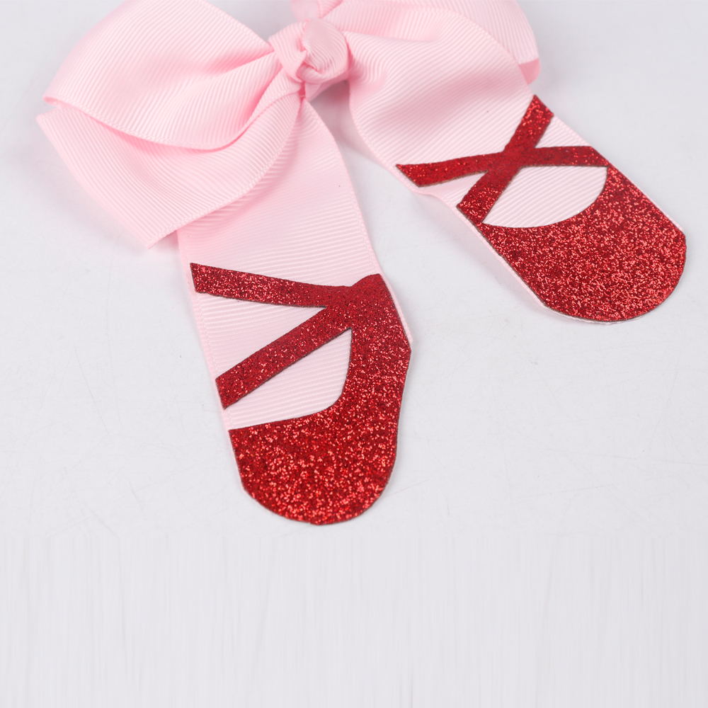 Ballet Shoes Glitter Hair Clips For School Dancing Girls