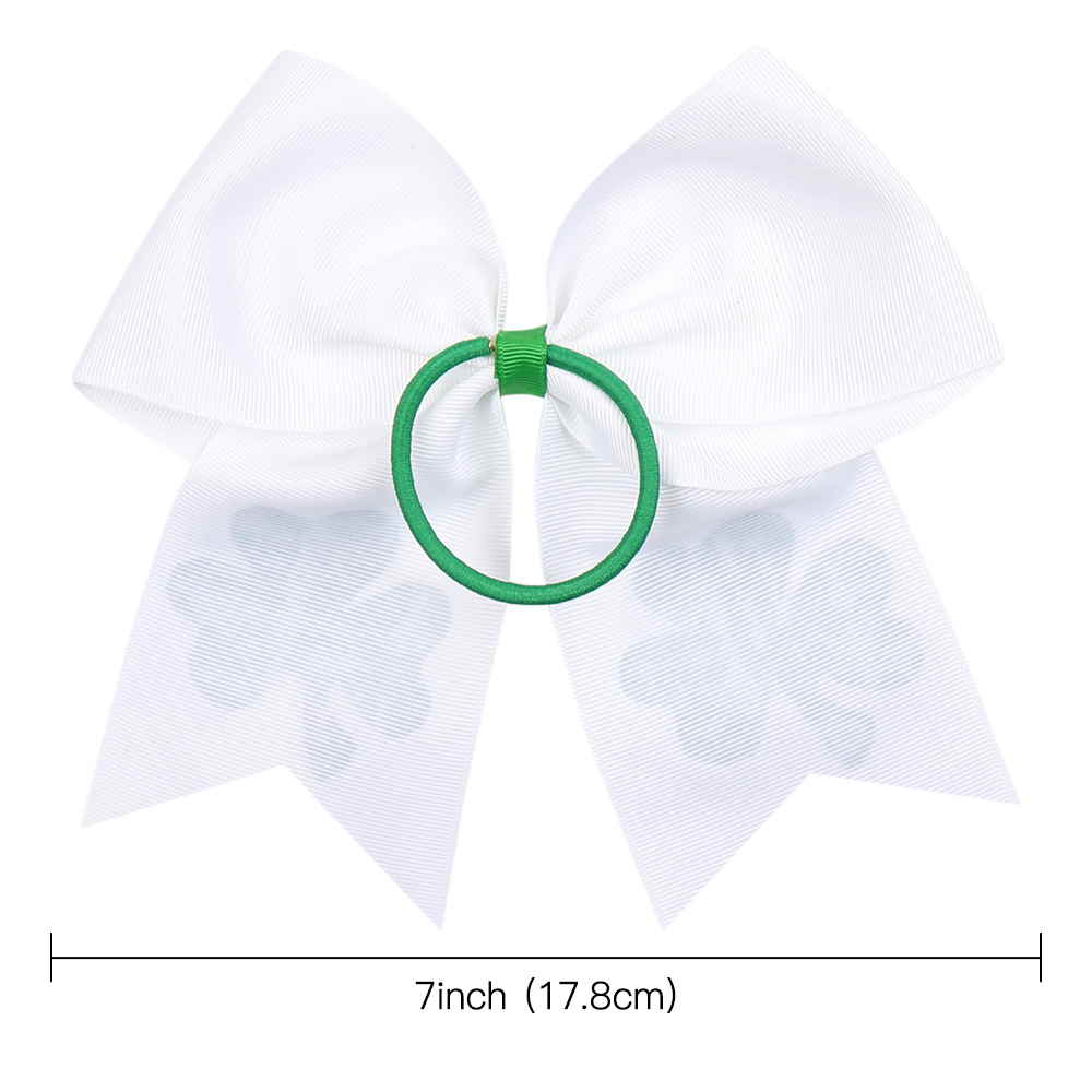 7 Inch Shamrock Cheer Bows