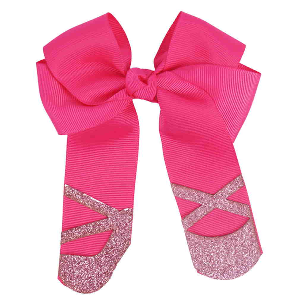 Ballet Shoes Glitter Hair Clips For School Dancing Girls