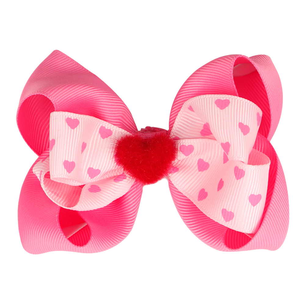 Valentine's Day 4'' Double Layered Hair Bows