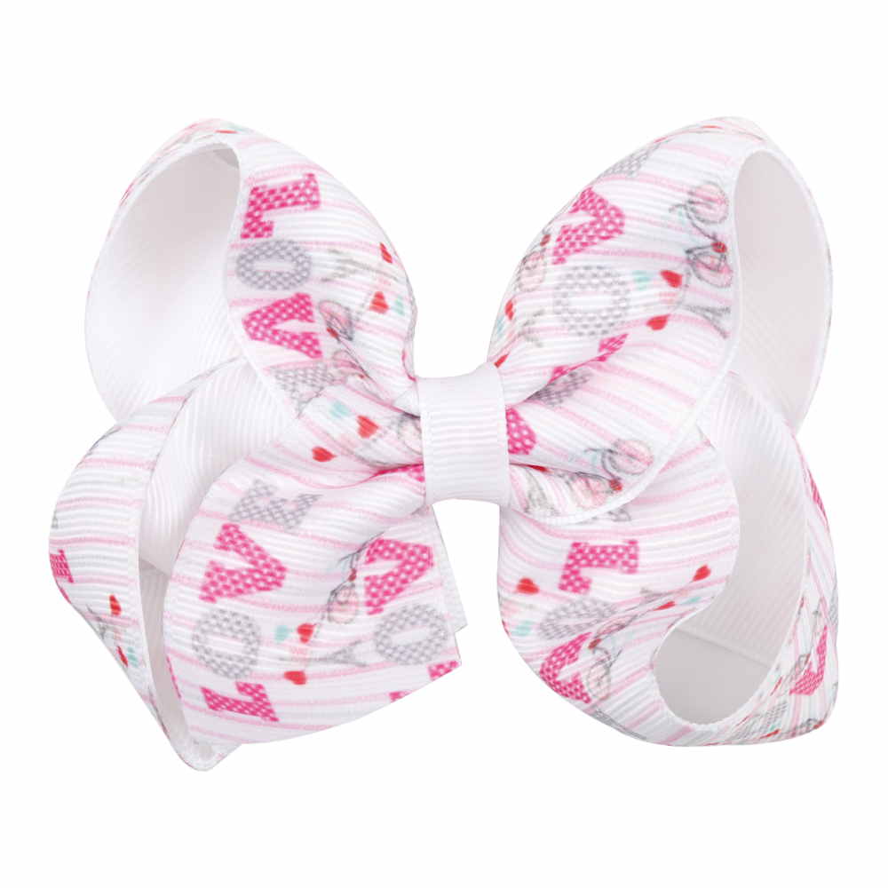 Valentine's Day Love 4'' Hair Bows