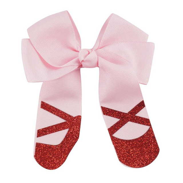 Ballet Shoes Glitter Hair Clips For School Dancing Girls