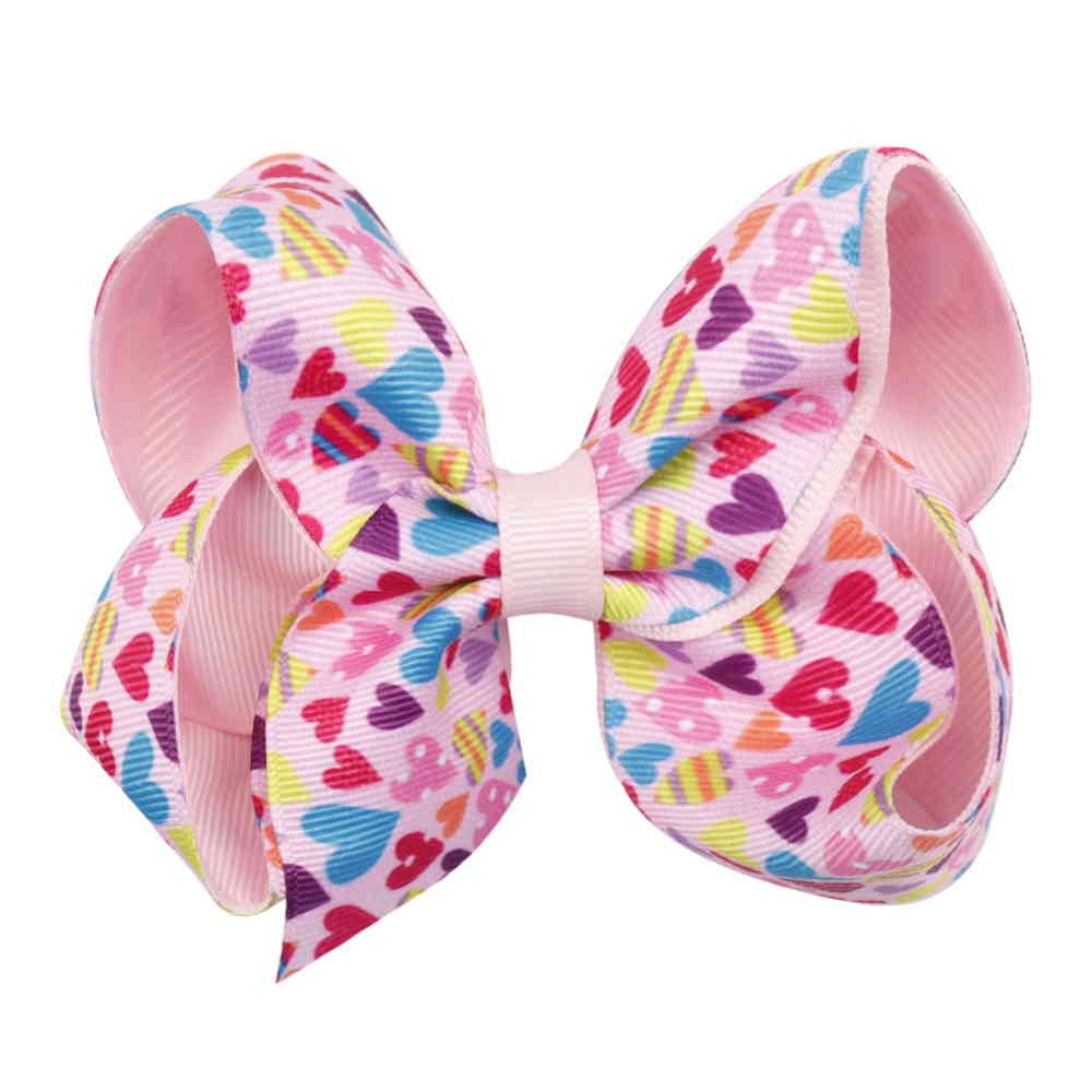 Valentine's Day Love Heart 4'' Hair Bows
