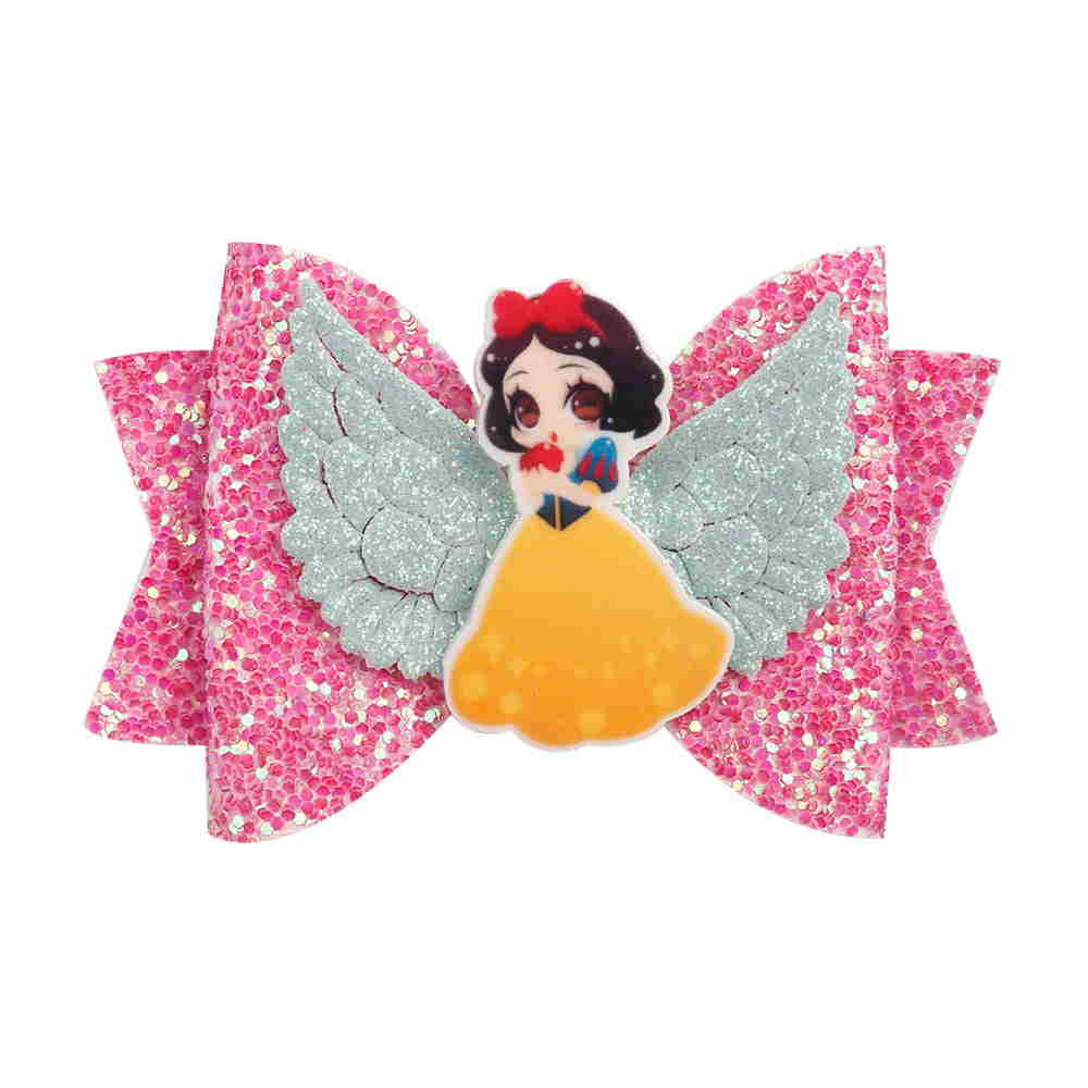 Mouse Decorated Glitter Hair Bow