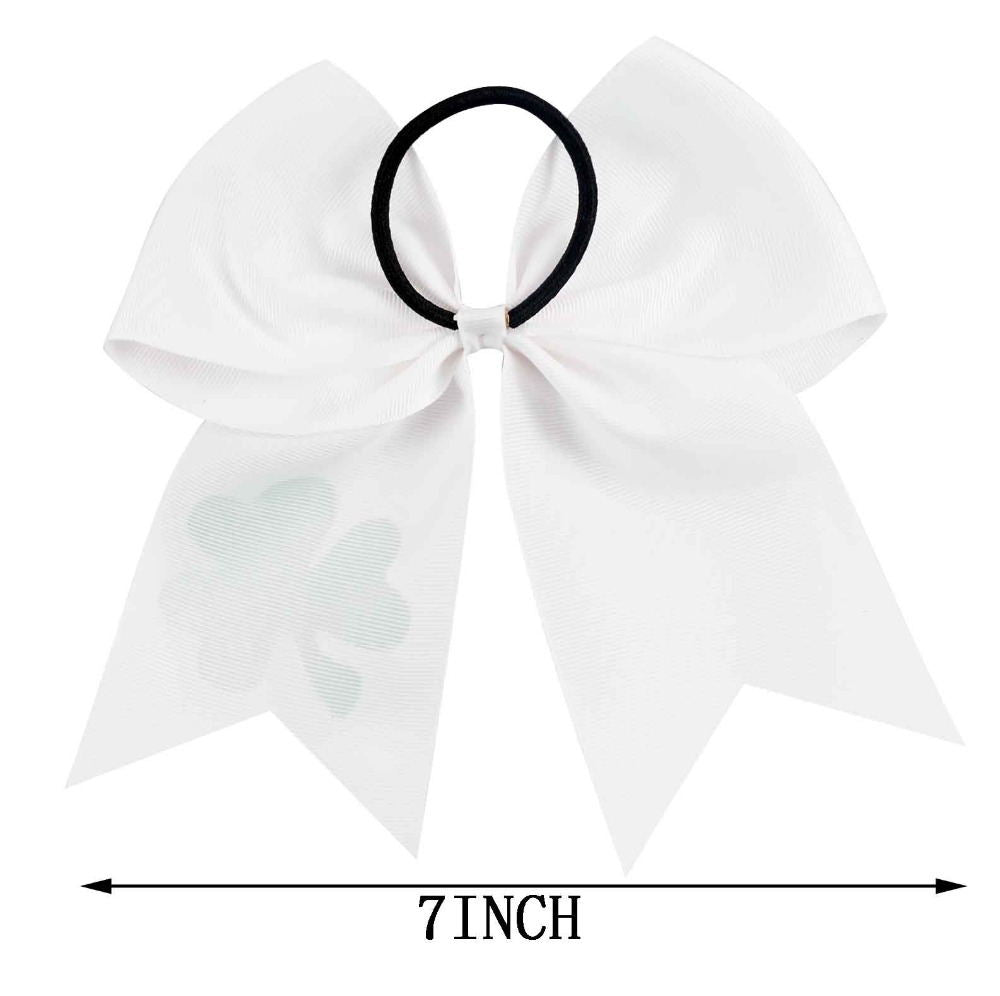 Glitter Shamrock Cheer Bow