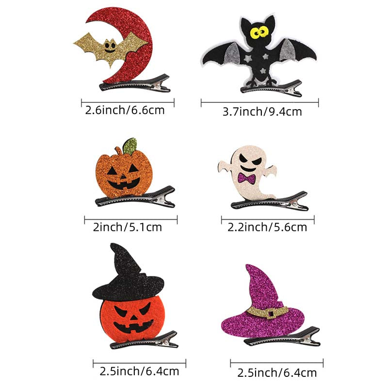 Oaoleer 50PCS Halloween Pumpkin Hair Clips