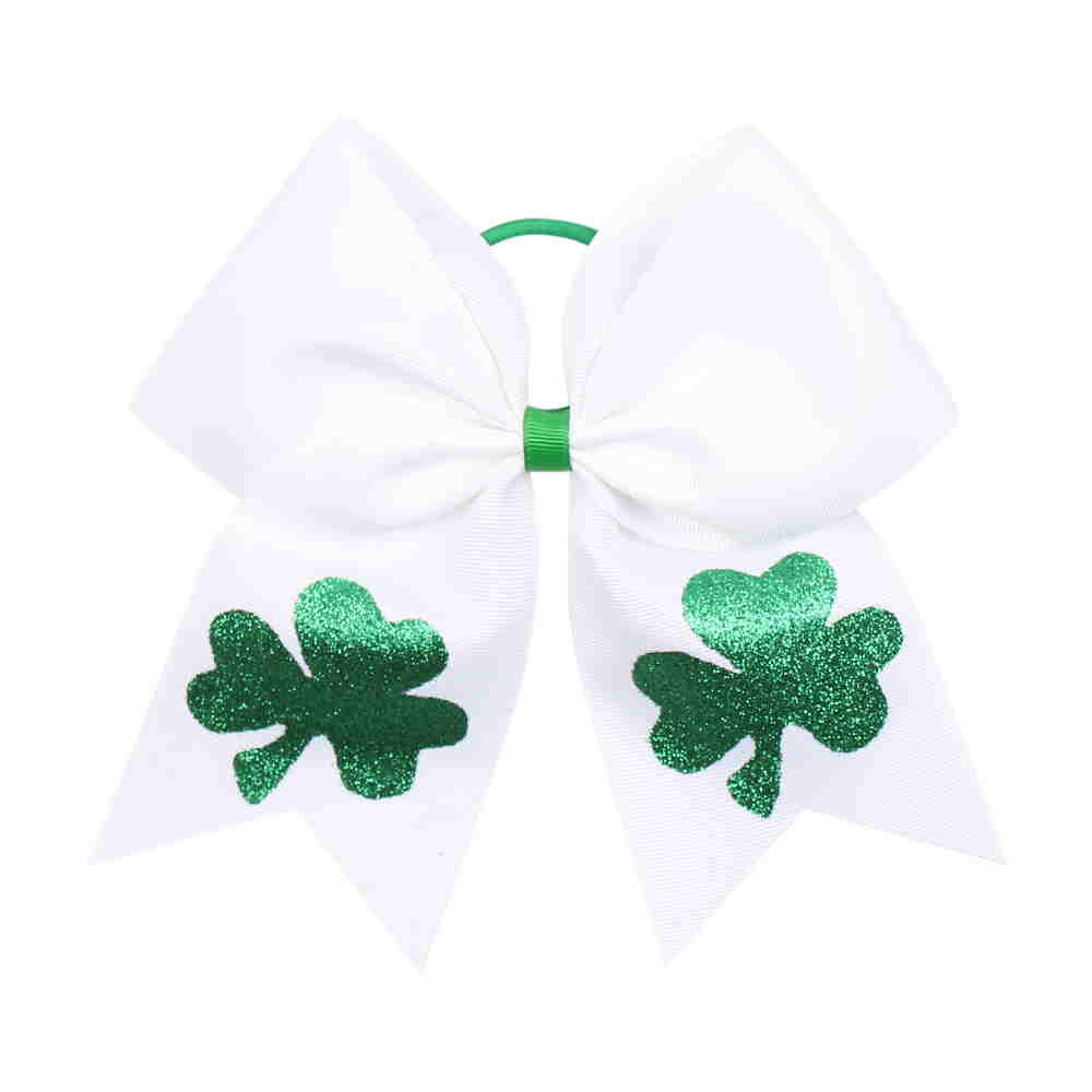 7 Inch Shamrock Cheer Bows