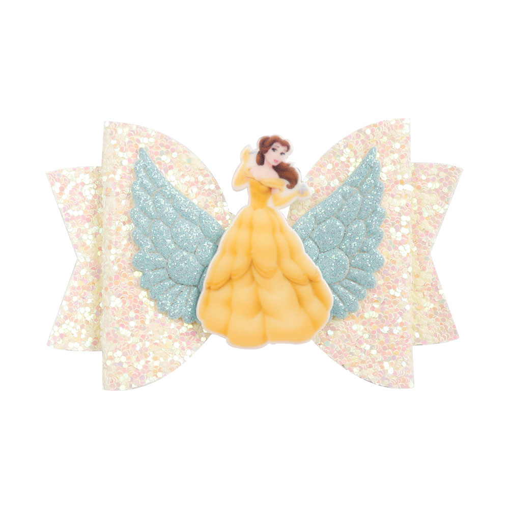Mouse Decorated Glitter Hair Bow